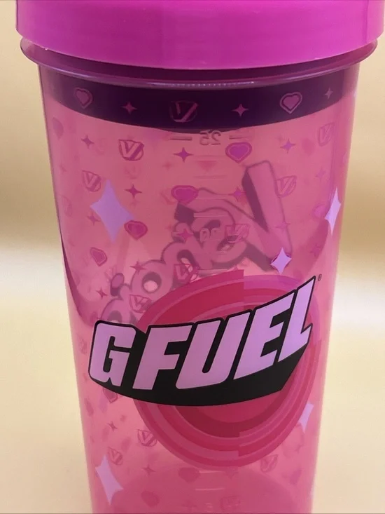 G Fuel x VShojo Collaboration Shaker Cup - Pink Limited Edition VTuber - NEW - Picture 3 of 12
